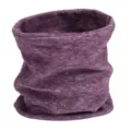 Winter warm knitted neck gaiter for men and women, windproof thermal purple tube scarf. - Grape Purple