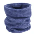 Winter warm fleece neck gaiter, windproof solid color tube scarf for outdoor cycling and ski. - Denim Blue