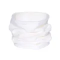 Witte winter fleece nekwarmer voor buiten fietsen en dagelijkse warmte, zachte kraag. - Wit