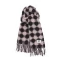 Thickened polka dot imitation cashmere scarf for women, soft warm winter neck wrap. - Polka Dot - Coffee