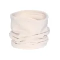 Beige fleece nekwarmer voor winter buitenfietsen, zachte thermische sjaal unisex. - Beige