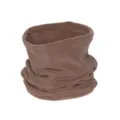 Winter warm fleece neck gaiter for outdoor cycling, windproof thermal pullover neck warmer scarf. - Brown