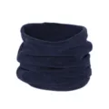 Dark blue winter fleece neck gaiter for outdoor cycling, warm pullover scarf and face cover. - Navy Blue
