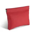 Monedero automático de cuero microfibra con motivo litchi rojo pequeña cartera portátil. - Rojo China