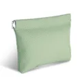 Monedero verde menta de piel de microfibra con cierre automático, cartera pequeña y portátil. - Verde claro