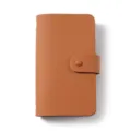 Brown leather cash organizer planner cash envelope wallet money budget binder money storage book - Brown