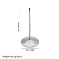 Stainless steel receipt spike, 16cm menu holder bill desk organizer for restaurant kitchen. - Solid Weighted Base - Spiral Pin