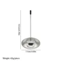 Stainless steel receipt spike menu holder kitchen bill check spindle organizer 15.5cm stand - Trumpet Base - Single Pin