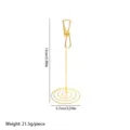 Gold metal memo clip table card holder stand for wedding table number photo note display. - Gold