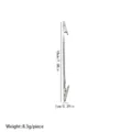 Stainless steel double-ended alligator clip flexible hose card holder 18cm length - 18cm