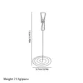 Metal memo clip stand spiral base photo card holder table number clip for wedding office desk. - Silver