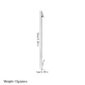 Stainless steel double-ended alligator clip flexible hose business card holder stand - 23cm