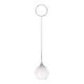 Crystal ball card holder, silver metal wire place card holder for wedding table decor item. - Round Crystal (15*3cm)
