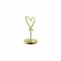 Gold heart table card holder memo clip wedding party place card holder display stand - 100mm / Gold