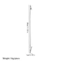 Stainless steel double-ended alligator clip flexible gooseneck card memo holder stand - 28cm