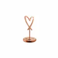 Rose gold heart card holder desktop metal memo clip table number stand office supply 100mm - 100mm / Rose Gold