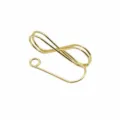 Gold metal memo clip, figure eight desktop place card holder for business cards and notes. - Infinity / Gold