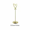 Gold metal heart table card holder memo clip wedding place card holder for party decor - 255mm / Gold