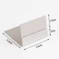 Metal L-shaped label clip desktop card holder price tag display stand for office shop - L-Shaped Silver