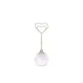 Crystal heart metal card holder for wedding place memo business cards tabletop decor - Heart Round Crystal (9*3cm)