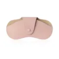 Estuche de Cuero Rosa para Gafas Bolso Portatil de Sol Suave PU Soporte Funda Box - Rosa