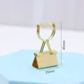 Gold cat shaped metal binder clip stationery cute paper clamp 45mm office supply - Cat / Gold