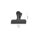 Stainless steel food sealing clip snack bag moisture proof T shaped metal clip new - 5.6cm / Black