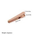 Rose gold stainless steel sealing clip kitchen food snack bag clip metal alligator clip 8cm - 8cm / Rose Gold