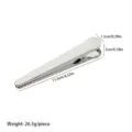 Stainless steel sealing clip food bag clamp kitchen snack metal clip 11.5cm long - 11.5cm / Silver