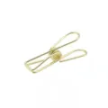 Gold metal wire clip stationery paper binder clip creative office supply utility fastener item - Medium 55MM / Gold