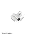 Silver metal binder clip office stationery document paper clamp 32mm 35mm 8.5g - 32mm