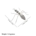 Creative metal spring ant sculpture ornament, cute insect desk decor figure, durable steel craft. - Ant