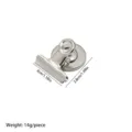 Stainless steel magnetic clip, silver round head binder clip variant, 3x3.8cm, 14g piece - Silver Magnetic Style