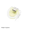Transparent universal binder clip mini plastic paper organizer lightweight snack sealing tool - Yellow