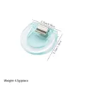 Transparent multi-purpose clip, versatile index and binding clip, compact size 2.5x2.7cm. - Blue