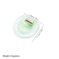 Transparent universal clip and pants clip, 2.5x2.7cm, lightweight portable binder tool. - Green