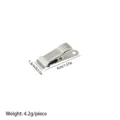 Metalen klem, zilveren ijzeren krokodillenklem met sterke grip en ophanggat voor dagelijks gebruik. - 40 mm nikkelkleurige krokodillenklemmen / Zilver