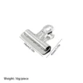 Silver metal binder clip office stationery and document clamp featuring silver finish - 54mm
