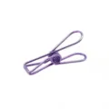 Pince à papier en fil de métal violet papeterie créative clip de bureau fourniture - Violet