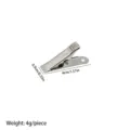 Metalen bulldog klem sterke veer clip voor kantoor en draad klem accessoire 4cm lang - 40 mm zilveren krokodillenklemmen zonder tanden / Zilver
