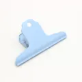 Large metal macaron blue bulldog clip for office document organization and art boards. - 100mm / Blue