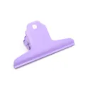 Metal large macaron color mountain clip thickened bill document steel clip office storage - 100mm / Purple