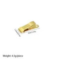 Gouden metalen krokodilklem met sterk bijtende kracht, afmeting 4x1.3cm, gewicht 4.5g per stuk. - 40 mm Gouden binderclips / Goud