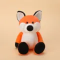 Lindo zorro de peluche animal juguete suave naranja y blanco muñeca para regalo - Muñeco de Zorro / Peluche de 25 cm