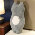 Gray plush cat pillow cute stuffed animal soft bed cushion toy for kids and girls resting - Grey Standing Style / 70 cm