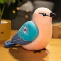 Simulation cute bird plush toy doll, soft stuffed animal for kids and companion play. - 30cm Without Music / Blue