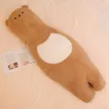 Cute brown plush long body pillow cute cartoon animal hugging toy bed cushion for sleeping - Dudu Bear Long Body Pillow - Brown