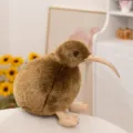 Cute simulation kiwi bird plush toy fluffy animal doll for kids gift and zoo souvenir variant - 12cm