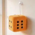 Peluche De Dado Naranja Colgante Antistres Juego Accesorio Bloque Suave Y Nuevo - Dado Naranja