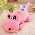 Cute pink cartoon dinosaur long plush toy hugging pillow for kids and girls birthday gift. - 60cm (With Zipper) / Pink Lying Brachiosaurus